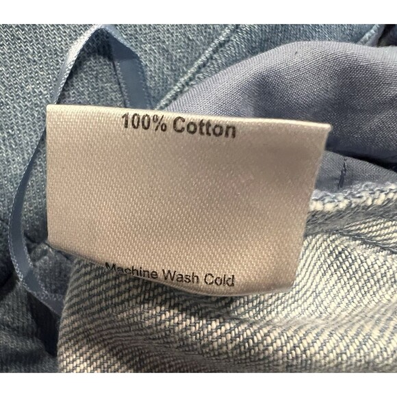 Choosy Ludlow Paper bag Blue Cotton Denim Jeans Size 2 - Picture 7 of 7